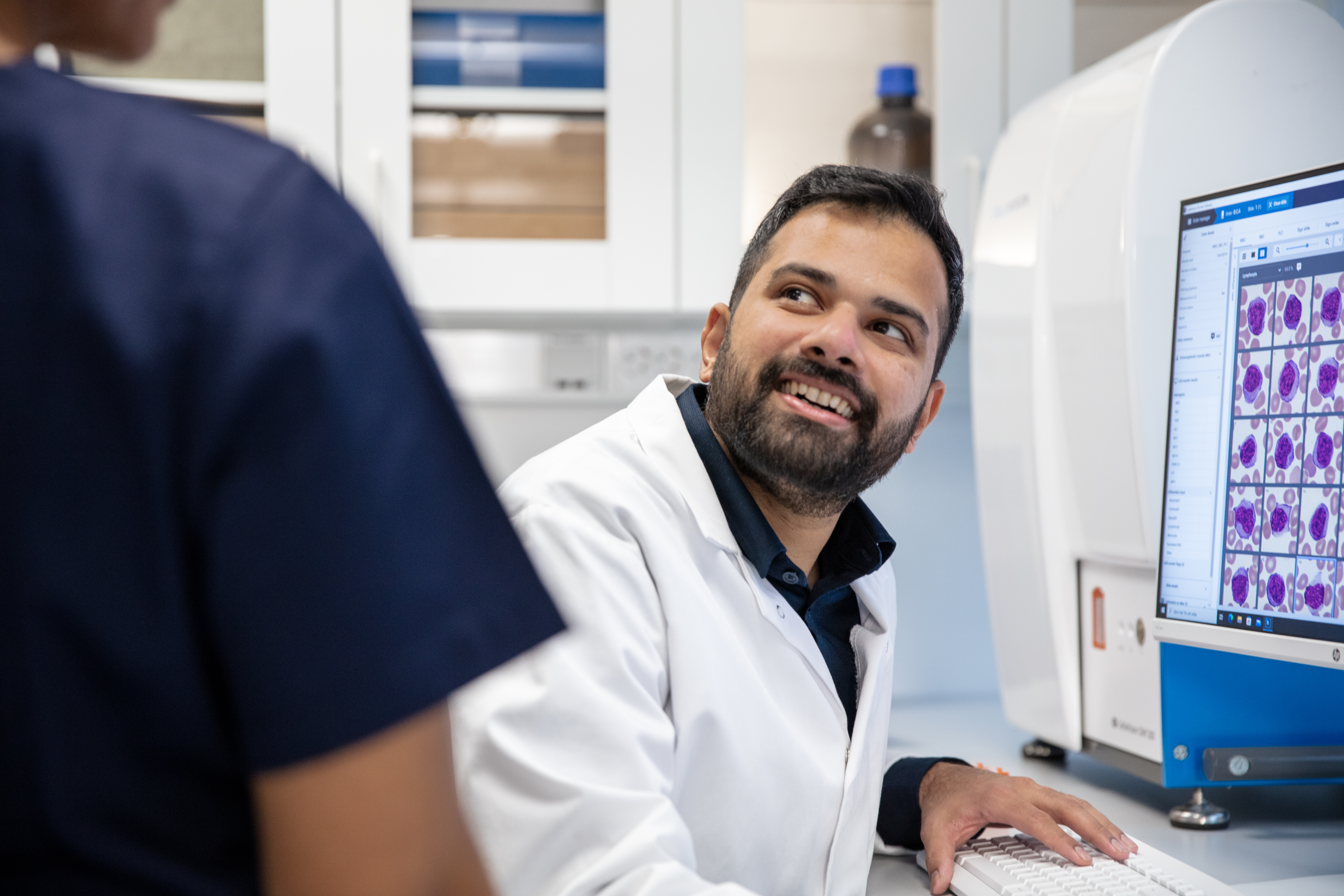 man in a lab