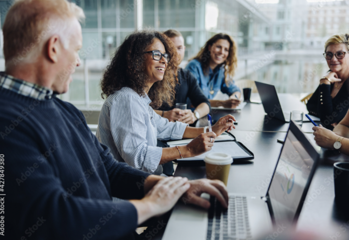 People in a meeting