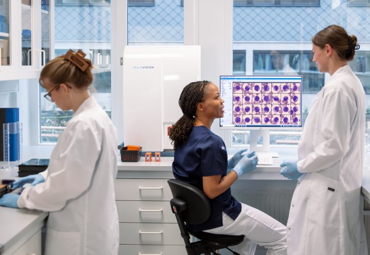 Women in a lab