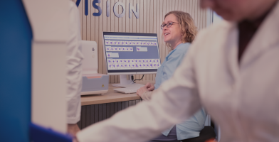 Woman in a lab
