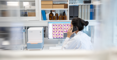 Woman in a lab